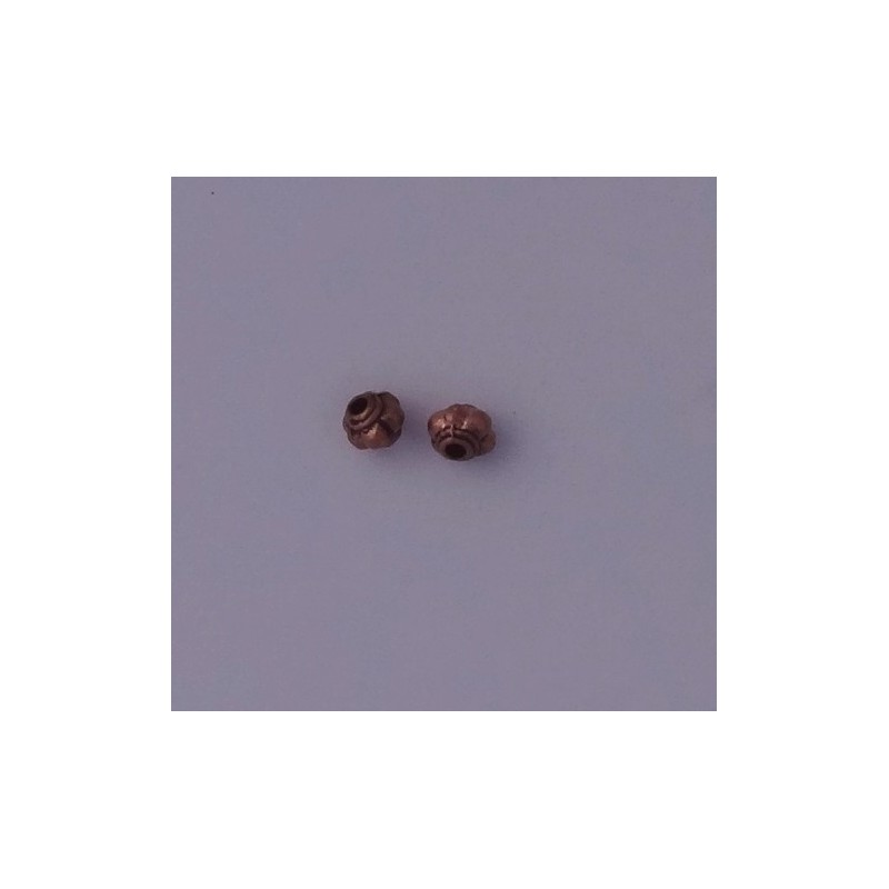 Perle métallique cuivre