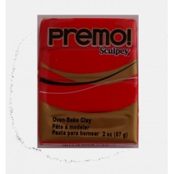 Pâte polymère Premo : rouge...