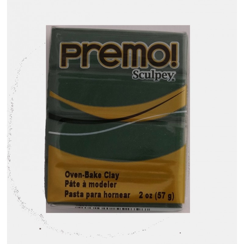 Pâte polymère Premo : vert jungle