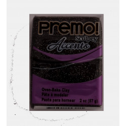 Pâte polymère Premo : noir...