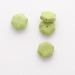 Perle en pierre : vert anis