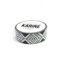 Masking Tape : Geometrique noir des Ateliers de Karine