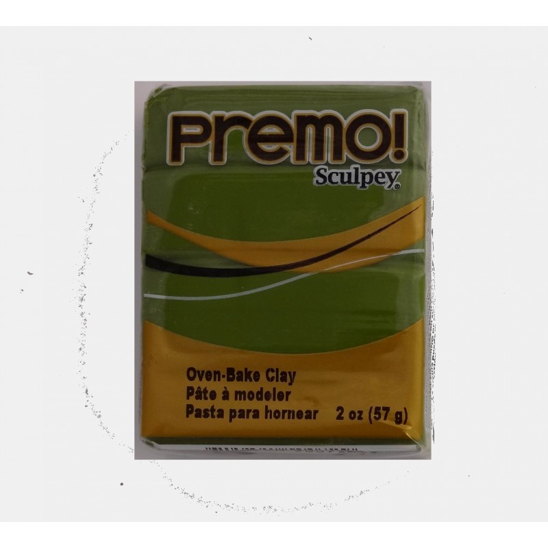 Pâte polymère Premo : vert olive
