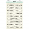 Stickers alphabet Script : Bois