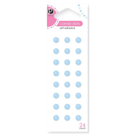 Candy Dots : Bleu layette mat
