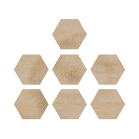 Embellissement en bois Kaisercraft : Hexagones