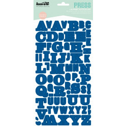 Stickers Alphabet : Press Bleu