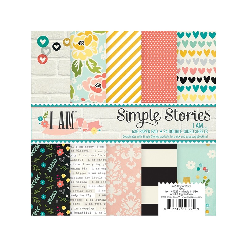 Pad 6x6 : I AM... de Simple Stories