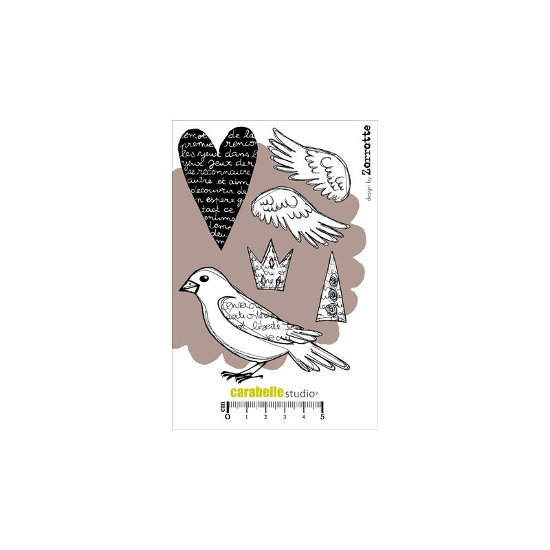 Tampon : Le cœur et l'oiseau by Zorrotte