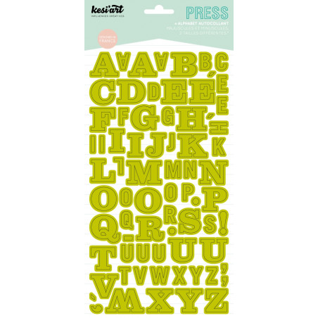 Stickers Alphabet : Press Vert