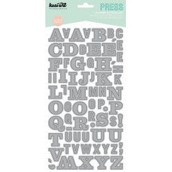 Stickers Alphabet : Press Gris