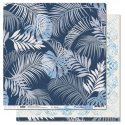 Papier : Exotic blue Les ateliers de Karine Blue Batik