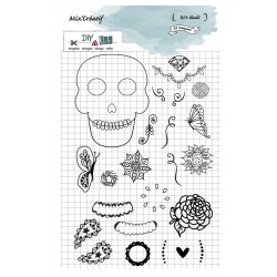 Tampon : Mix'Créatif "Skull" de DIY and Cie