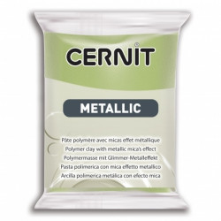 Pâte CERNIT 56g : Metallic Or Vert