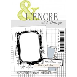 Tampon clear - Grunge Label - L'Encre et l'Image