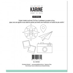 Pochoir Broderie Kit voyage - Les Ateliers de Karine
