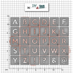 Set de dies : Alphabet scrabble - DIY and Cie