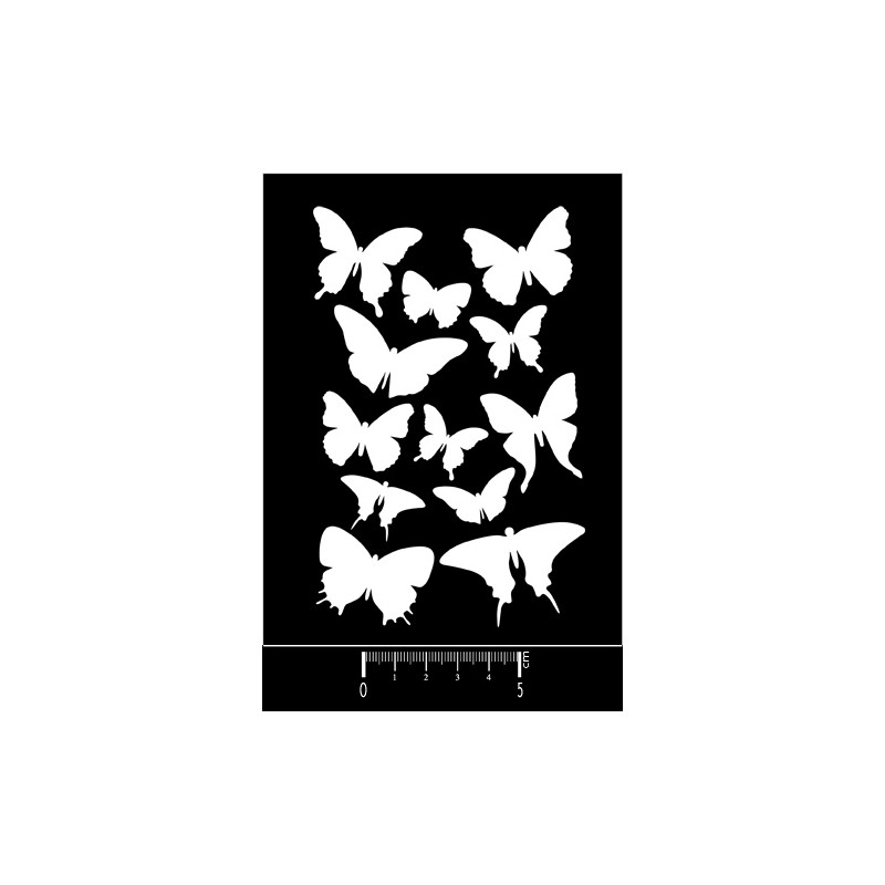 plaque Art texture : Papillons