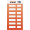 Planche étiquette nuances de Orange