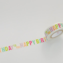 Masking Tape : Happy Birthday
