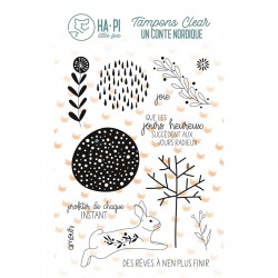 Tampons clear Lapin d'hiver - HA PI Little Fox