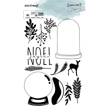 Tampon clear : Joyeux noel - DIY and Cie 