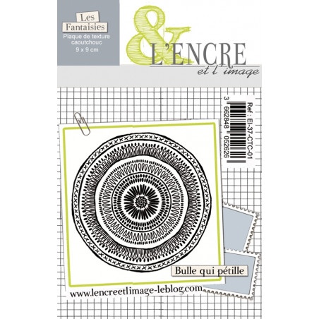 Plaque de caoutchouc - Bulle qui Pétille - L'Encre et l'Image