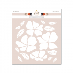 Pochoir - Light Soul - Flowers & Leaves - PaperNova Design 