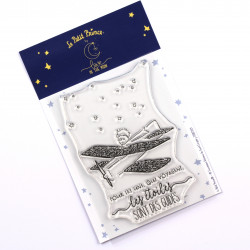 Tampons transparents officiels LE PETIT PRINCE - Les étoiles sont des guides 