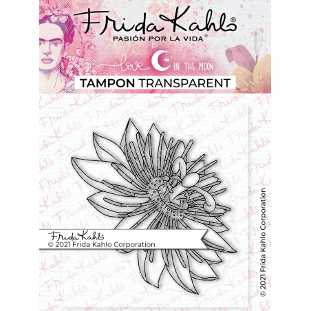 Tampon transparent officiel Frida Kahlo -Passion passiflore - 3 