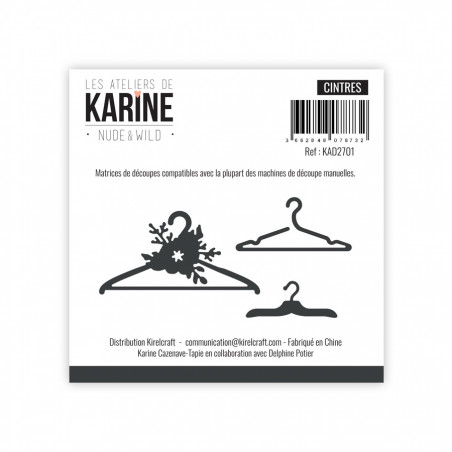 Die Nude and wild Trio de cintres - Les Ateliers de Karine 
