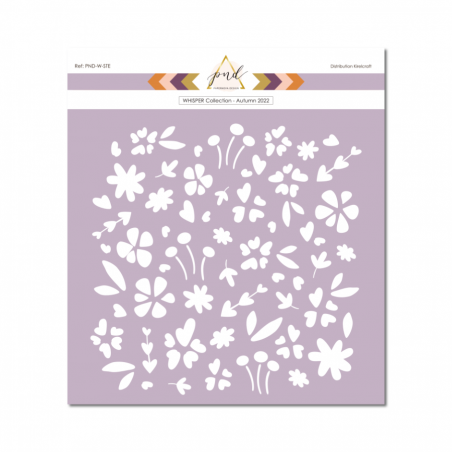Pochoir - Whisper - Flower Meadow - PaperNova Design 