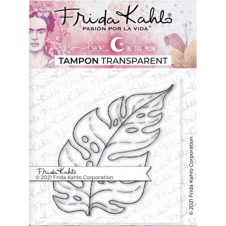 Tampon transparent officiel Frida Kahlo - Feuilles tropicales - 3