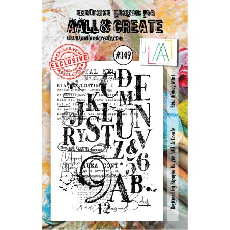 Tampon AALL and Create : Bold alphas mini - 349