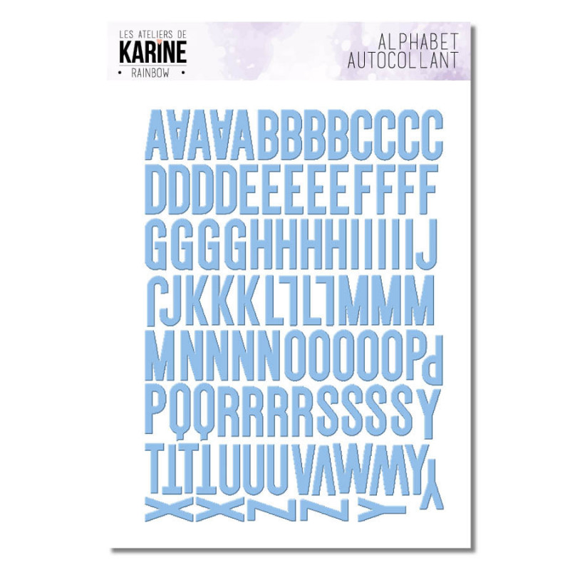 Rainbow - Alphabet Bleu - Les Ateliers de Karine 