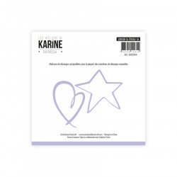 Die Rainbow Coeur & étoile XL- Les Ateliers de Karine 