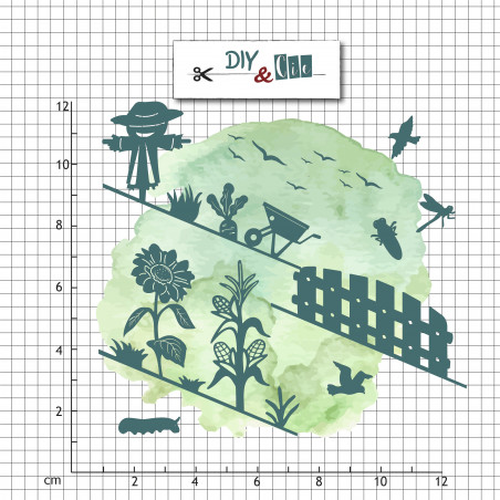 Set de dies : Pente : Jardin - DIY and Cie 