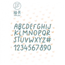 Matrices de découpe Hapi alphabet - HA PI Little Fox 