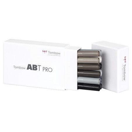 Tombow ABT PRO Set de 12 Couleurs gris 