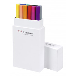 Tombow ABT Dual Brush Pen Set de 12 couleurs primaires 