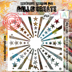 AALL and Create Stencil - 164 - Stars & Rays 