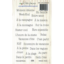 Tampon clear : Collection LITHA - Petits Mots- La Petite Francaise 