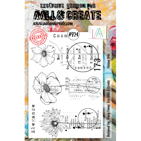 AALL and Create Stamp Set -924 - Flower Trio 