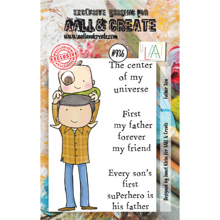 AALL and Create Stamp Set -936 - Father Son 