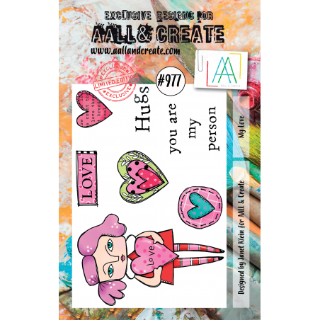 AALL and Create Stamp Set -977 - My Love 