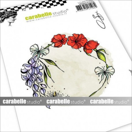 Tampon cling : Cercle floral A6 