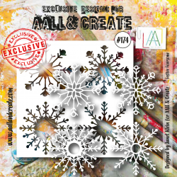 "AALL and Create - 174 - 6""x6"" Stencil - Festive Foursome" 