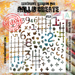 "AALL and Create - 154 - 6""x6"" Stencil - Messy Math" 