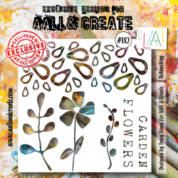 "AALL and Create - 182 - 6""x6"" Stencil - Botanology" 