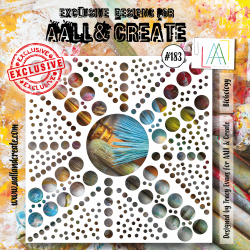 "AALL and Create - 183 - 6""x6"" Stencil - Blobology" 
